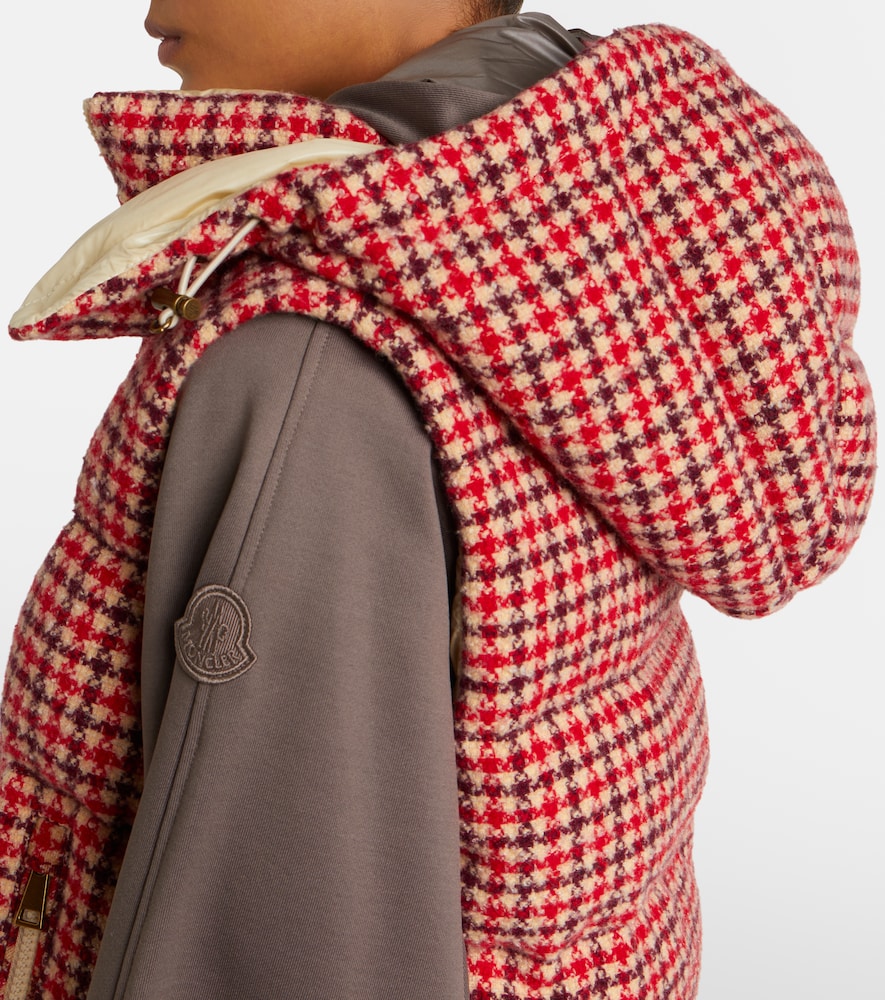  Moncler Moncler Niverolle Checked Wool-blend Down Vest 