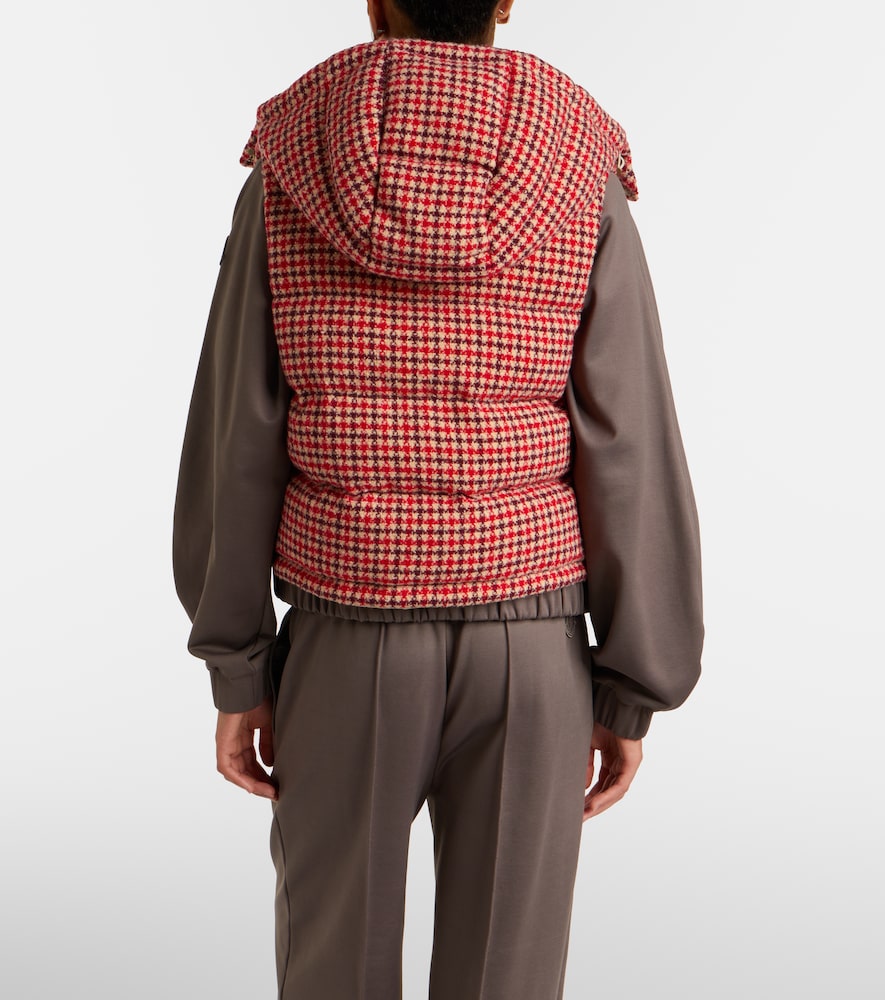  Moncler Moncler Niverolle Checked Wool-blend Down Vest 