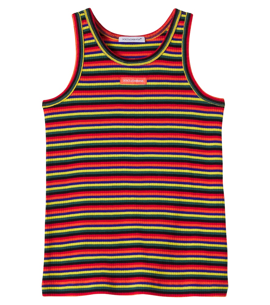 Top in cotone a coste