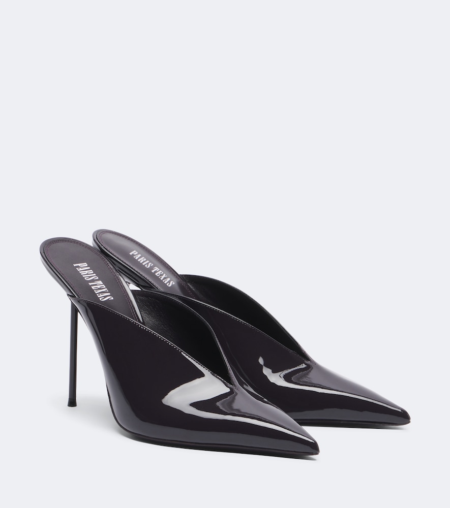 Paris Texas Lidia Patent Leather Mules In Purple