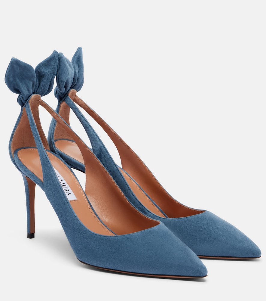 Aquazzura Bow Tie suede pumps - Women's Clothing