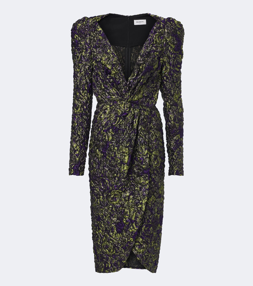 Abito midi in jacquard