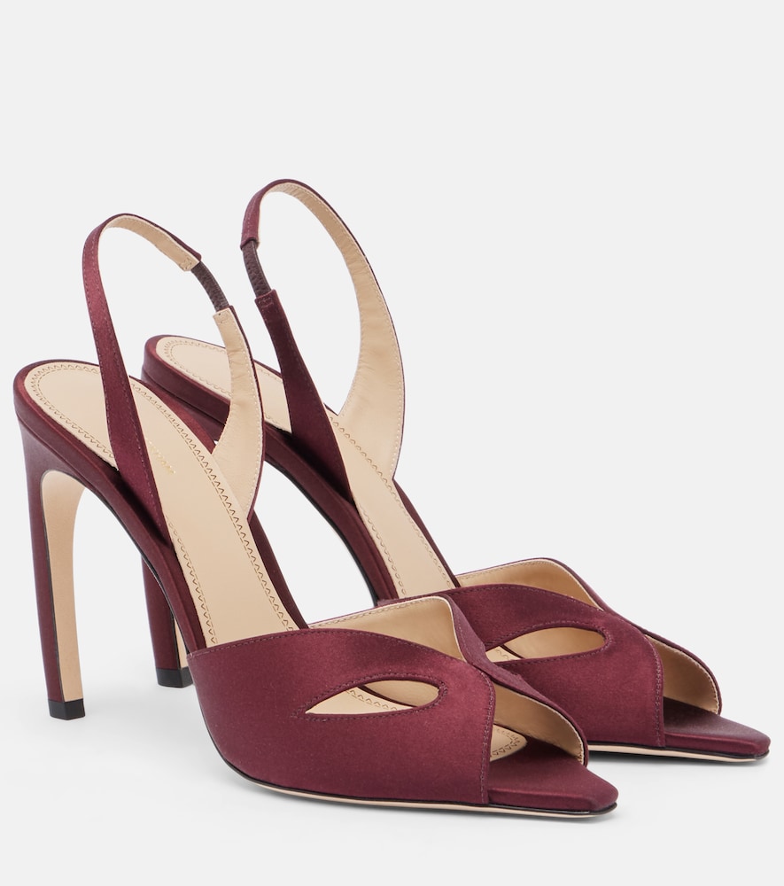 Slingback-Sandalen Harlow aus Satin
