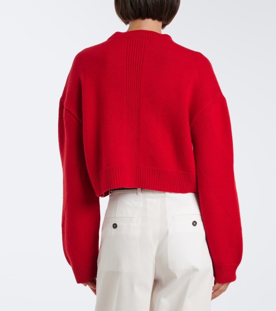 Marcela Cropped Wool And Cashmere Sweater