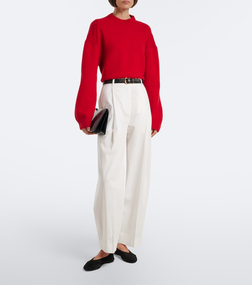Marcela Cropped Wool And Cashmere Sweater
