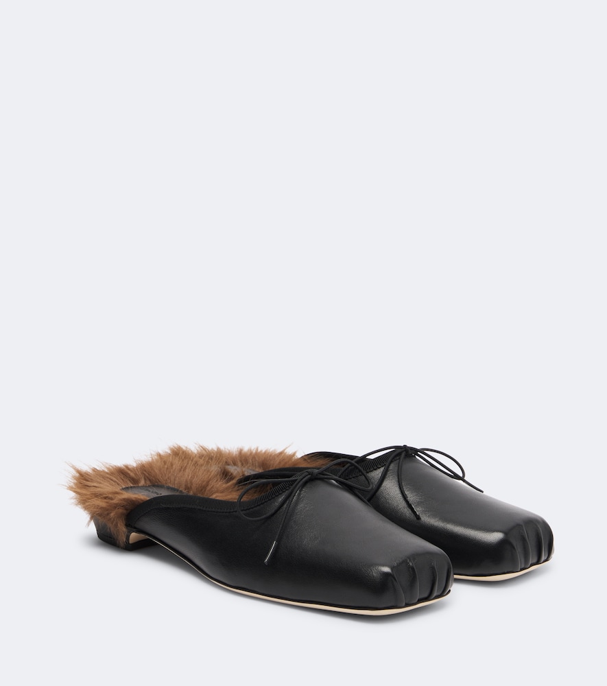 Mules aus Leder
