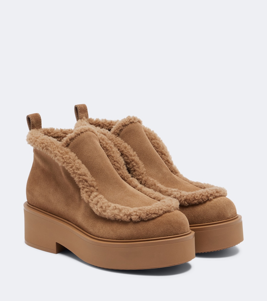 Yari Shearling-Lined Ankle Boots
