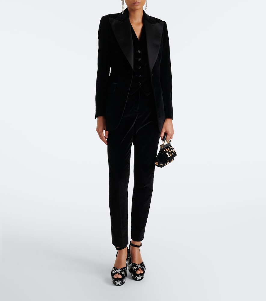 Dolce&Gabbana Cotton And Silk-Blend Velvet Tuxedo Jacket