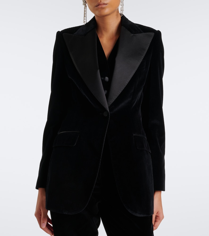 Dolce&Gabbana Cotton And Silk-Blend Velvet Tuxedo Jacket
