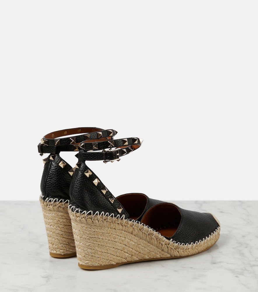  Valentino Garavani Valentino Garavani Espadrille-wedges Rockstud Double 85 Aus Leder 
