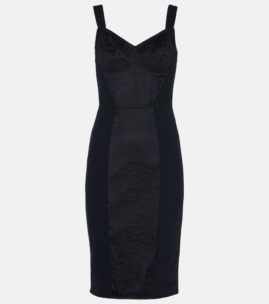 Dolce & Gabbana Lace-paneled bustier dress