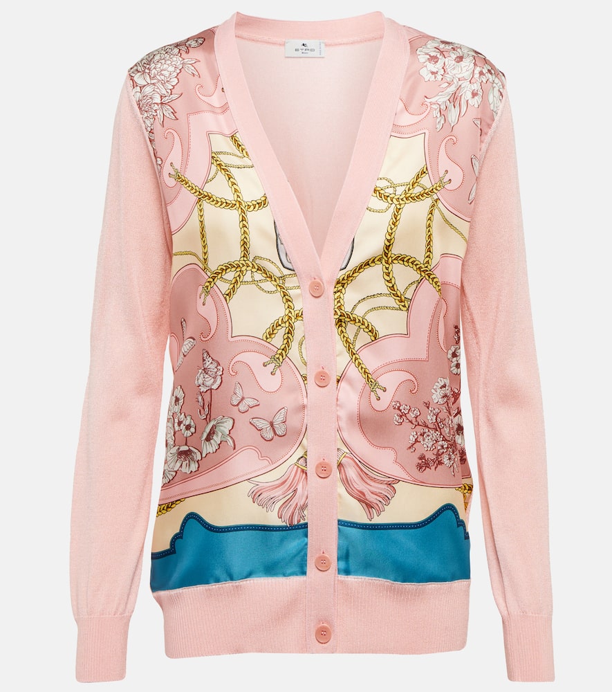 Etro Printed cotton-blend cardigan