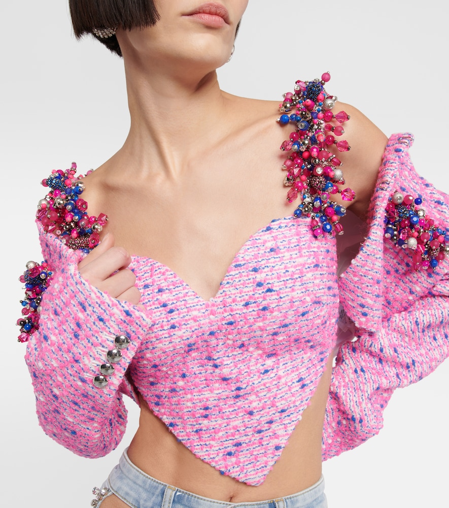  Area Area Verziertes Cropped-top 