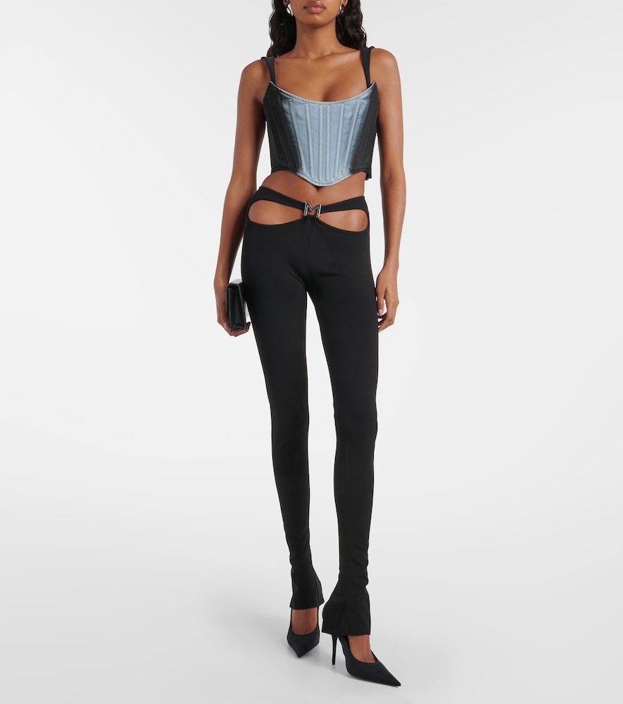  Mugler Mugler Cutout Leggings 