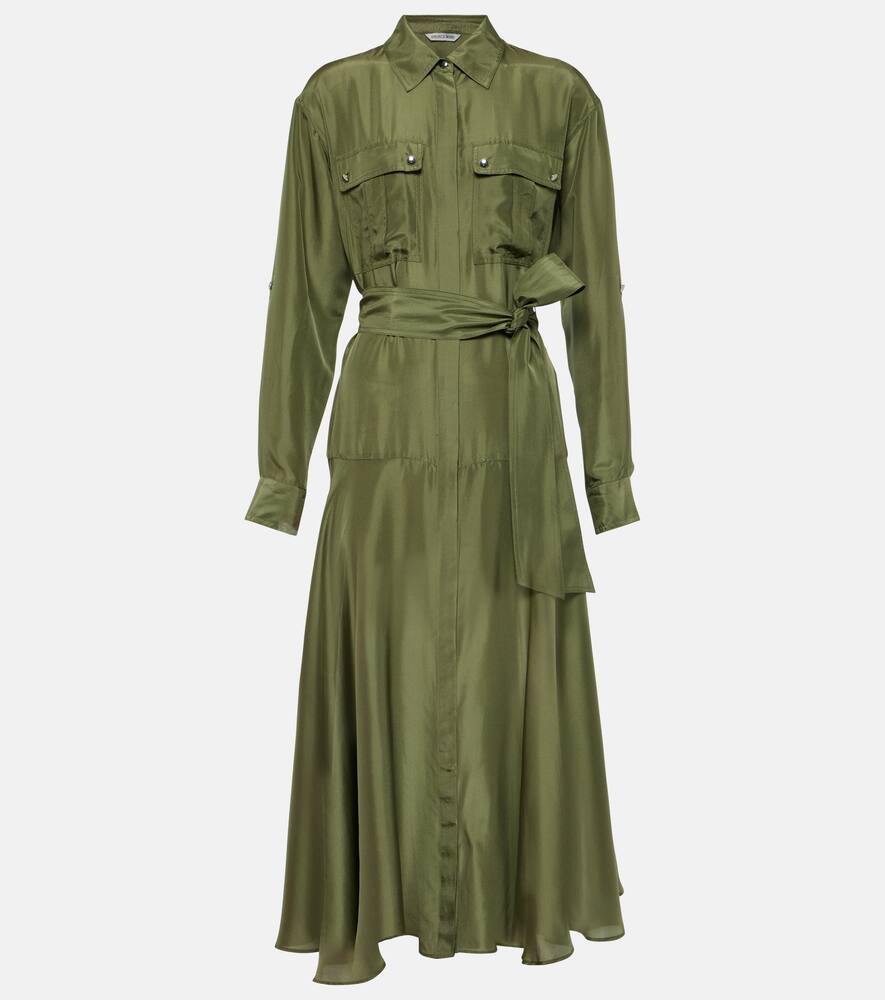 Veronica Beard Camille silk shirt dress