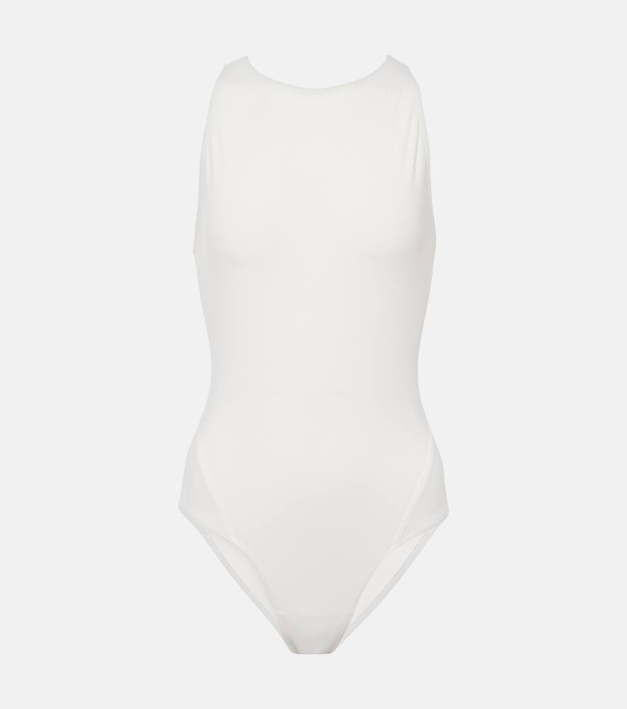 Alaïa Halterneck jersey swimsuit