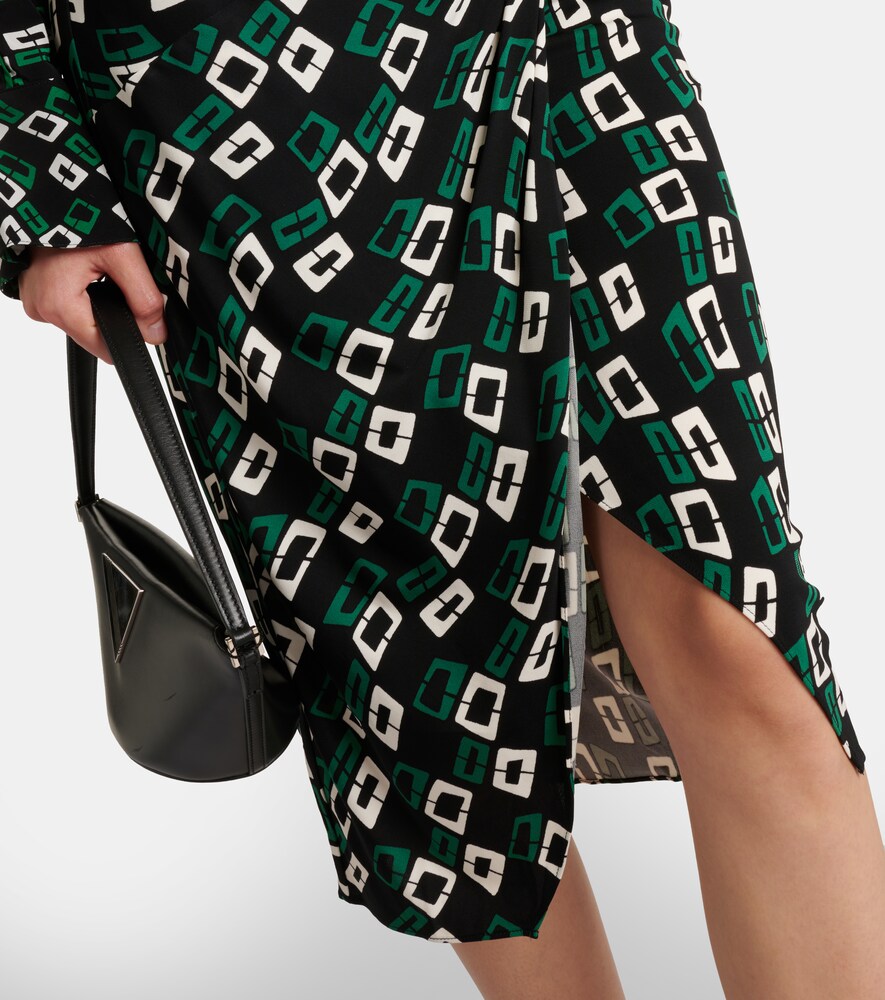Willow Printed Ruched Midi