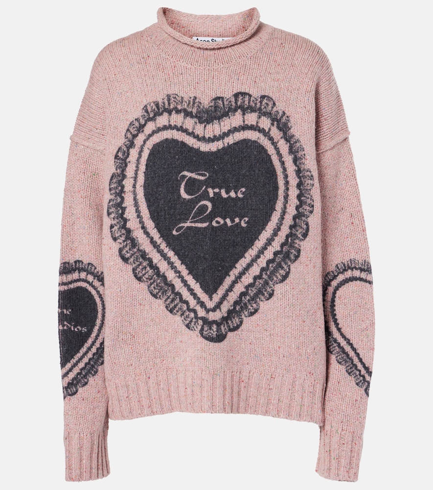 Acne Studios Pull en laine mlange imprim 590 €