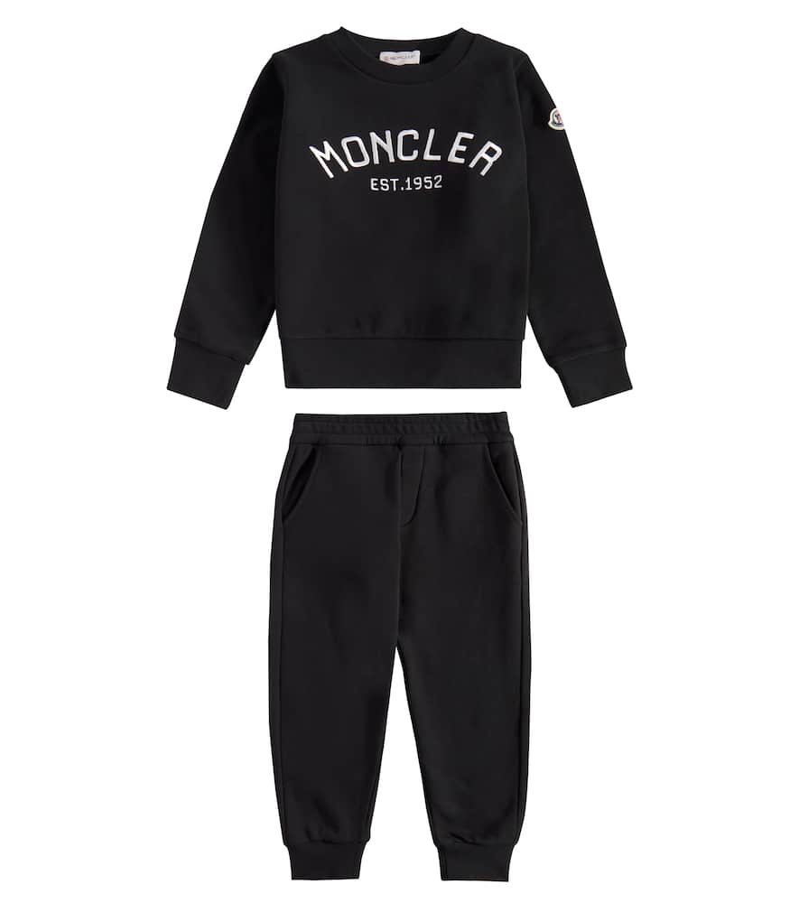 Moncler Enfant Logo fleece sweatshirt and sweatpants set