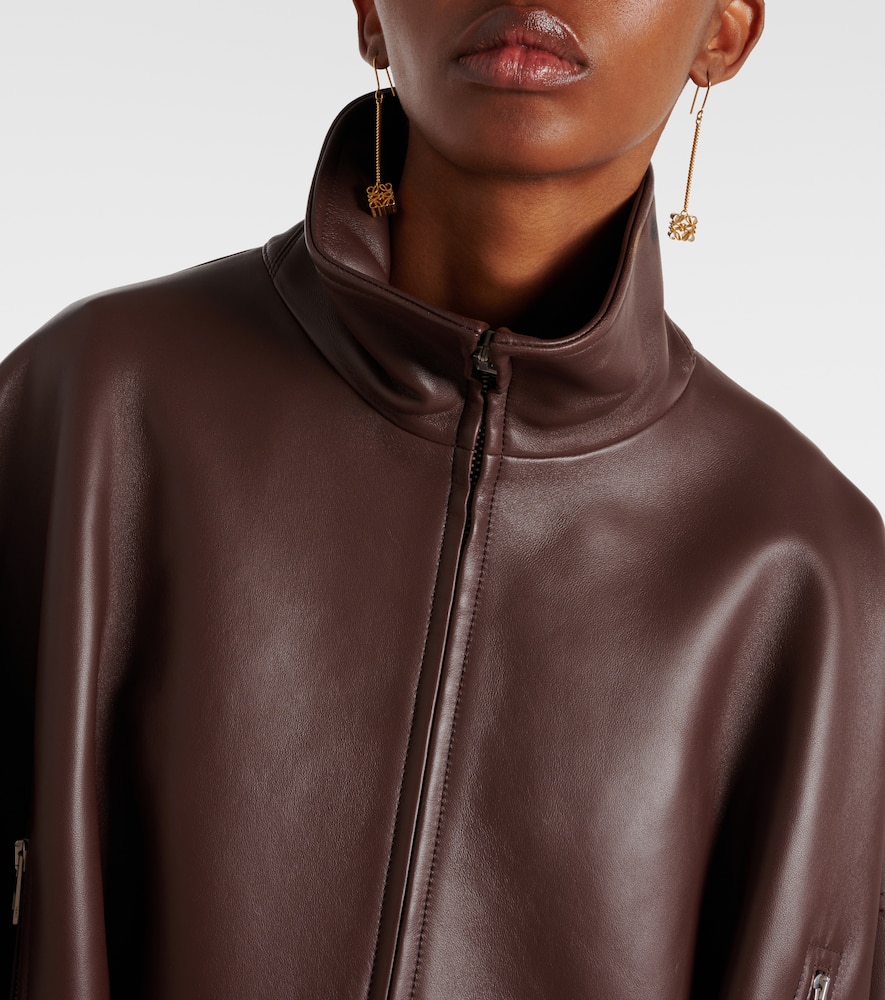 Loewe Balloon Jacket In Nappa Lambskin In Brown