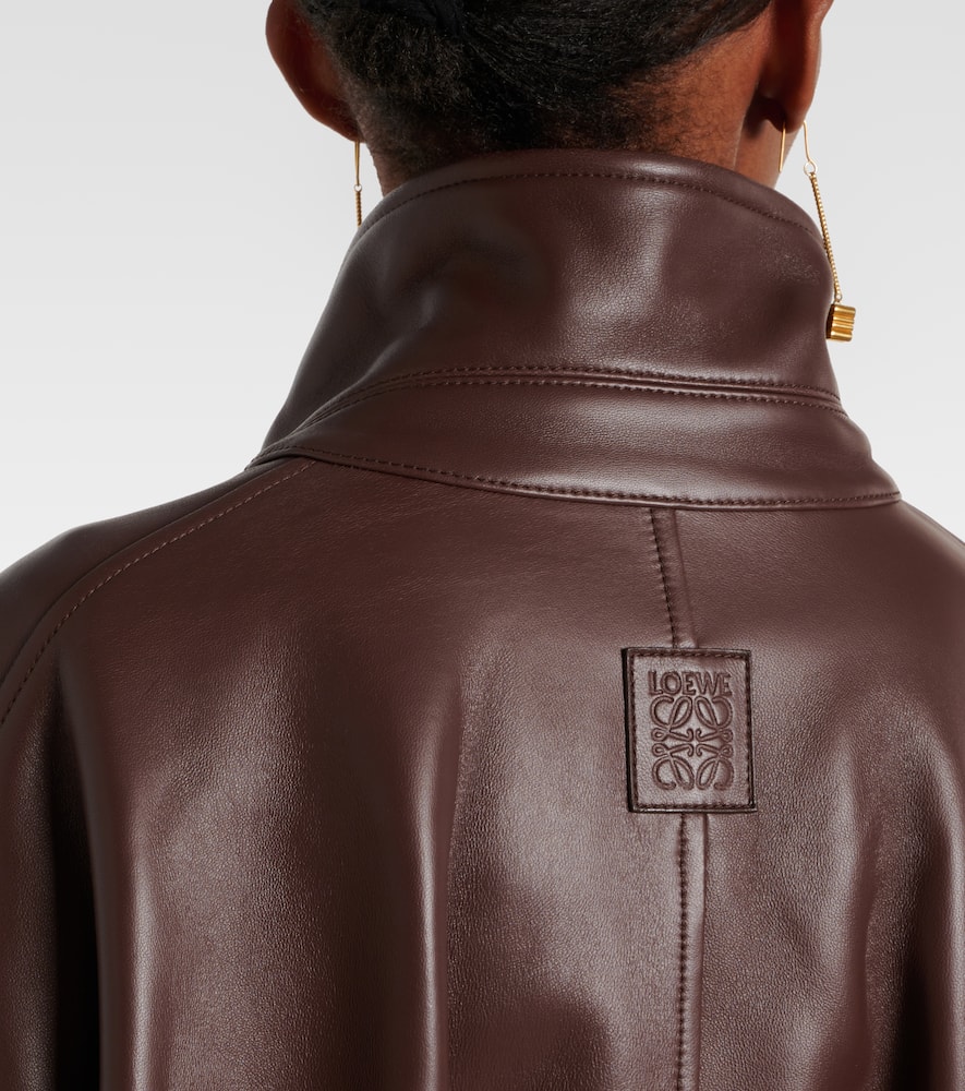 Loewe Balloon Jacket In Nappa Lambskin In Brown