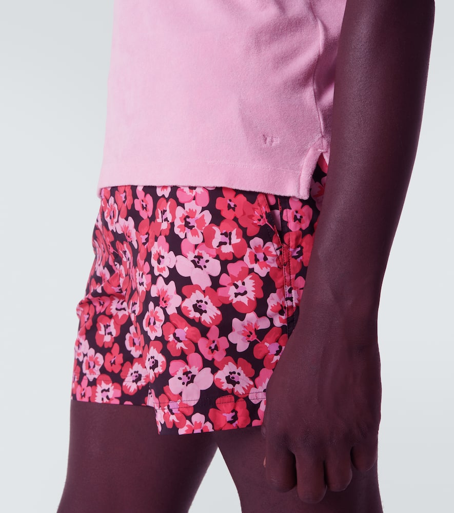 Tom Ford Classic Piquet Polo With Three-button Placket In Quartz Pink