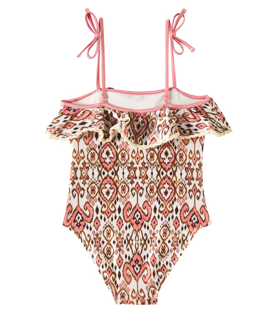  Zimmermann Kids Zimmermann Kids Wylie Ruffled Printed Swimsuit 