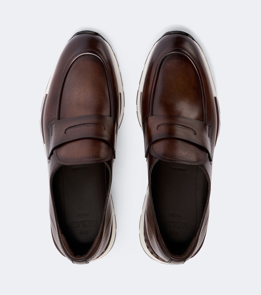 Fast Track Leather Penny Loafers