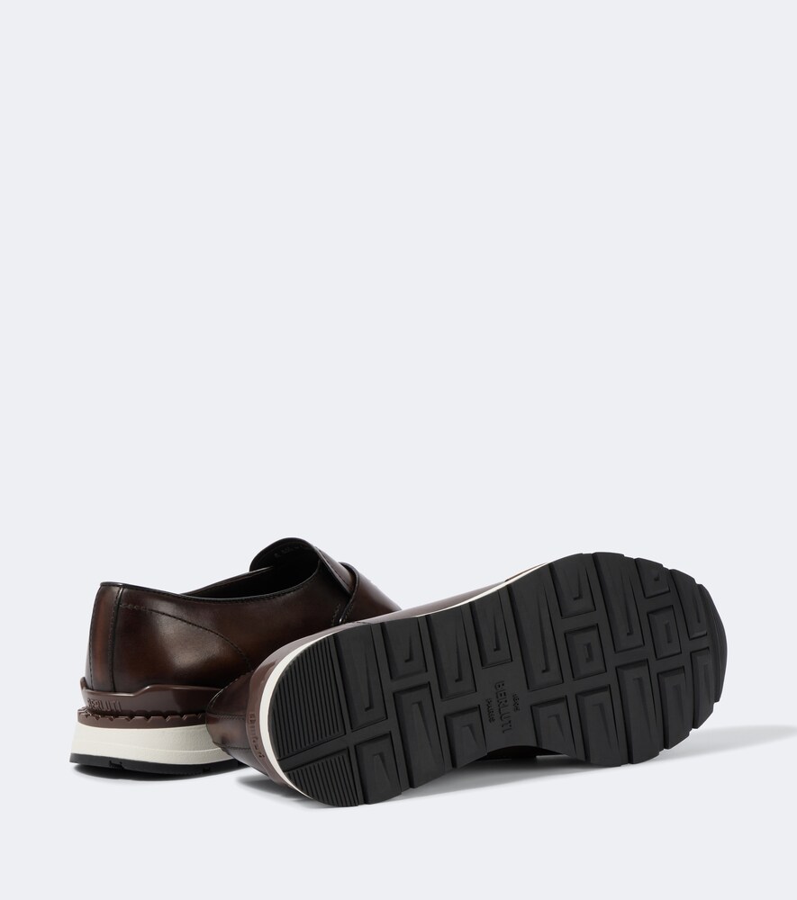  Berluti Berluti Fast Track Leather Penny Loafers 