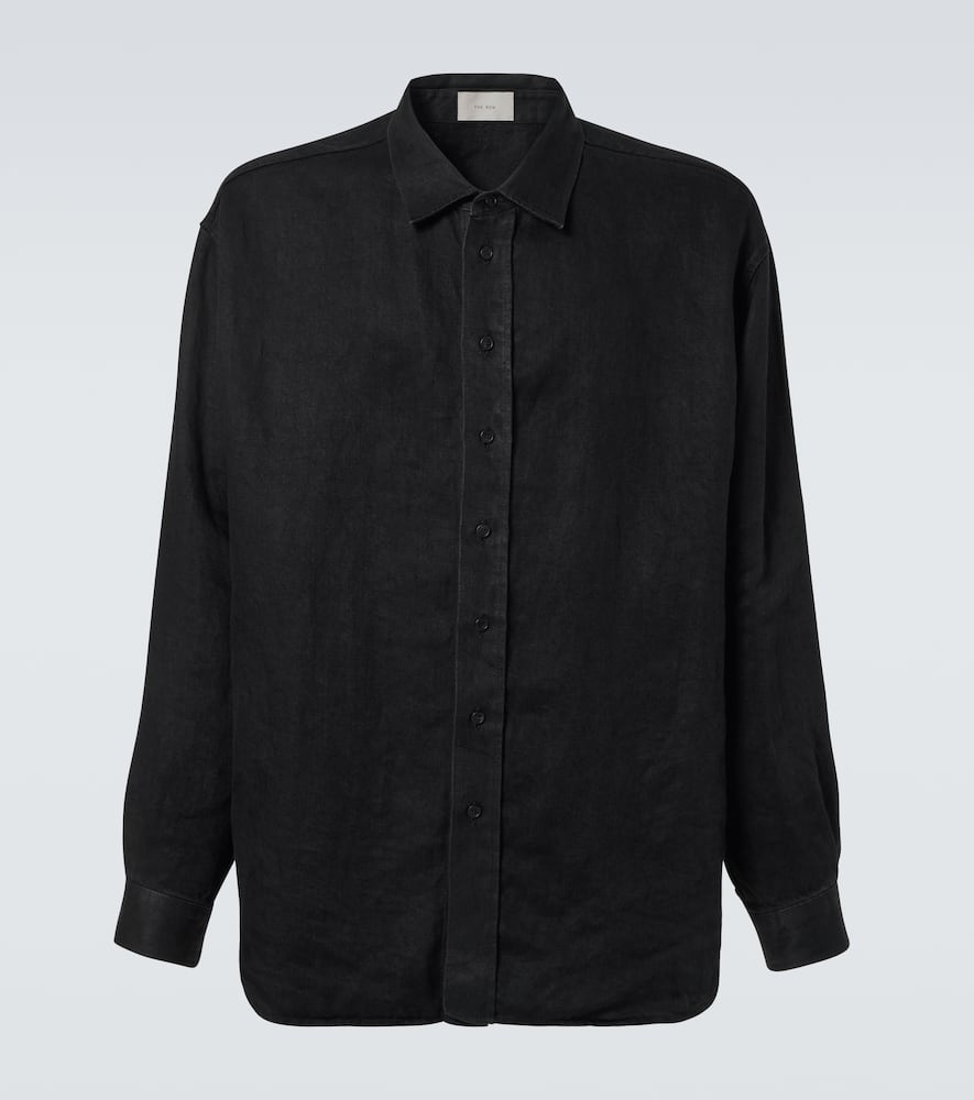 The Row Penn Denim Shirt In Black