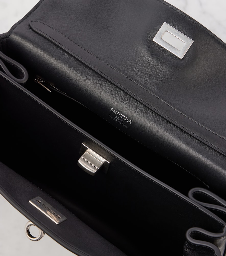 Balenciaga Women Black Leather Small Rodeo Handbag