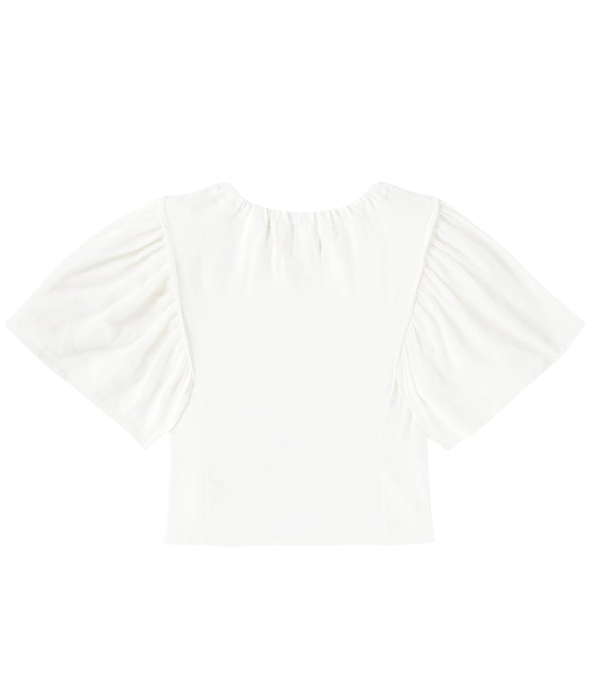  Fabula Fã¡bula Embroidered Cotton Top 