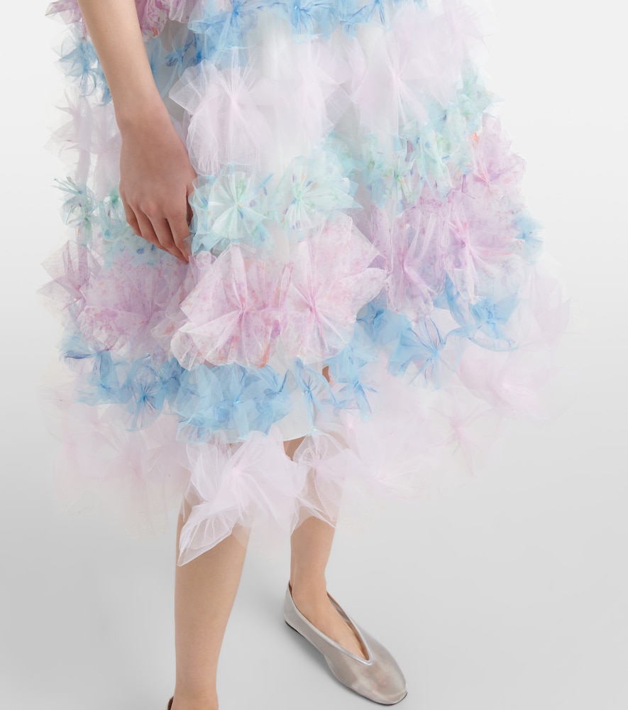  Susan Fang Susan Fang Midikleid Air-flower Aus Tüll 