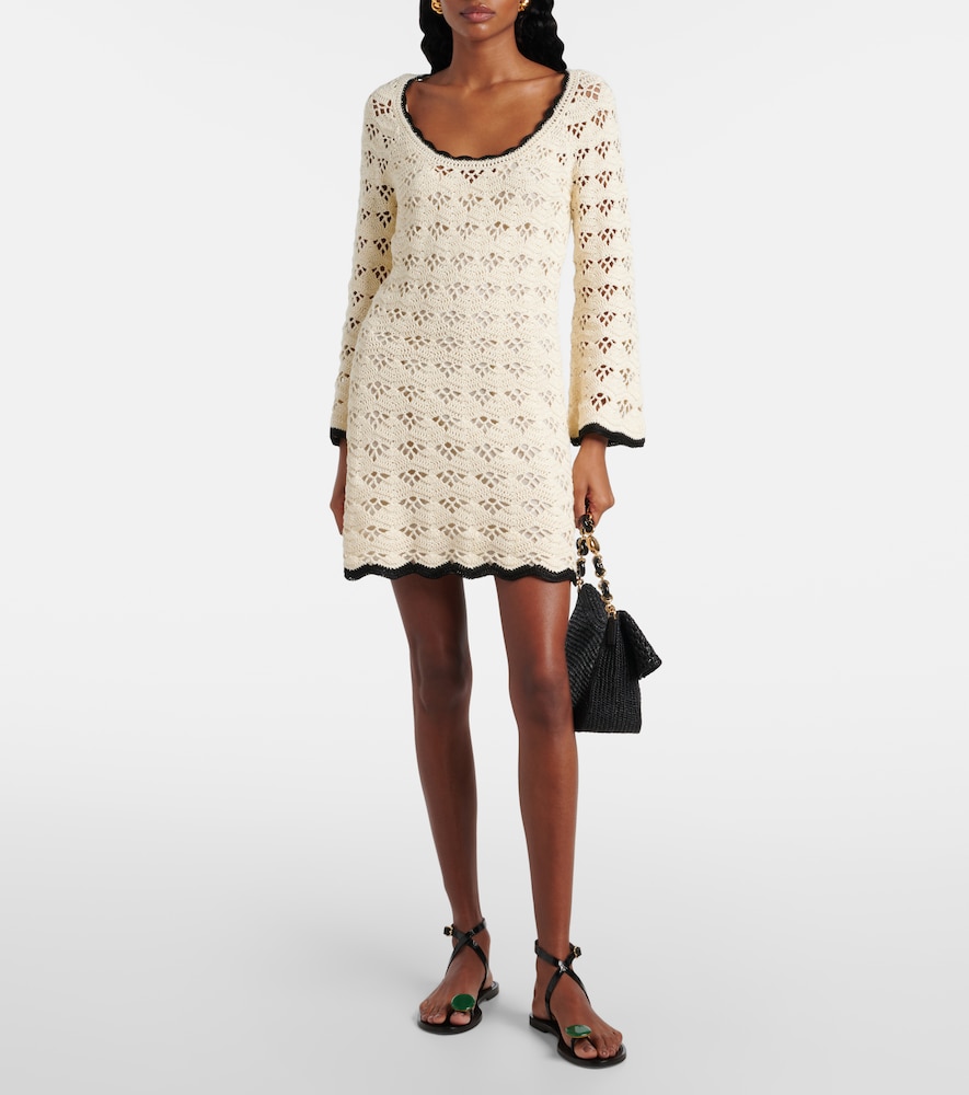 Zimmermann Rhiannon pointelle cotton minidress