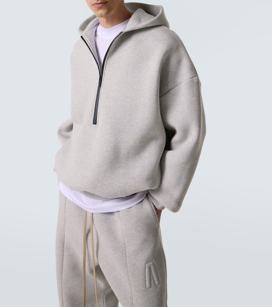 Fear Of God Long-sleeved Hooded Sweatshirt In Gray