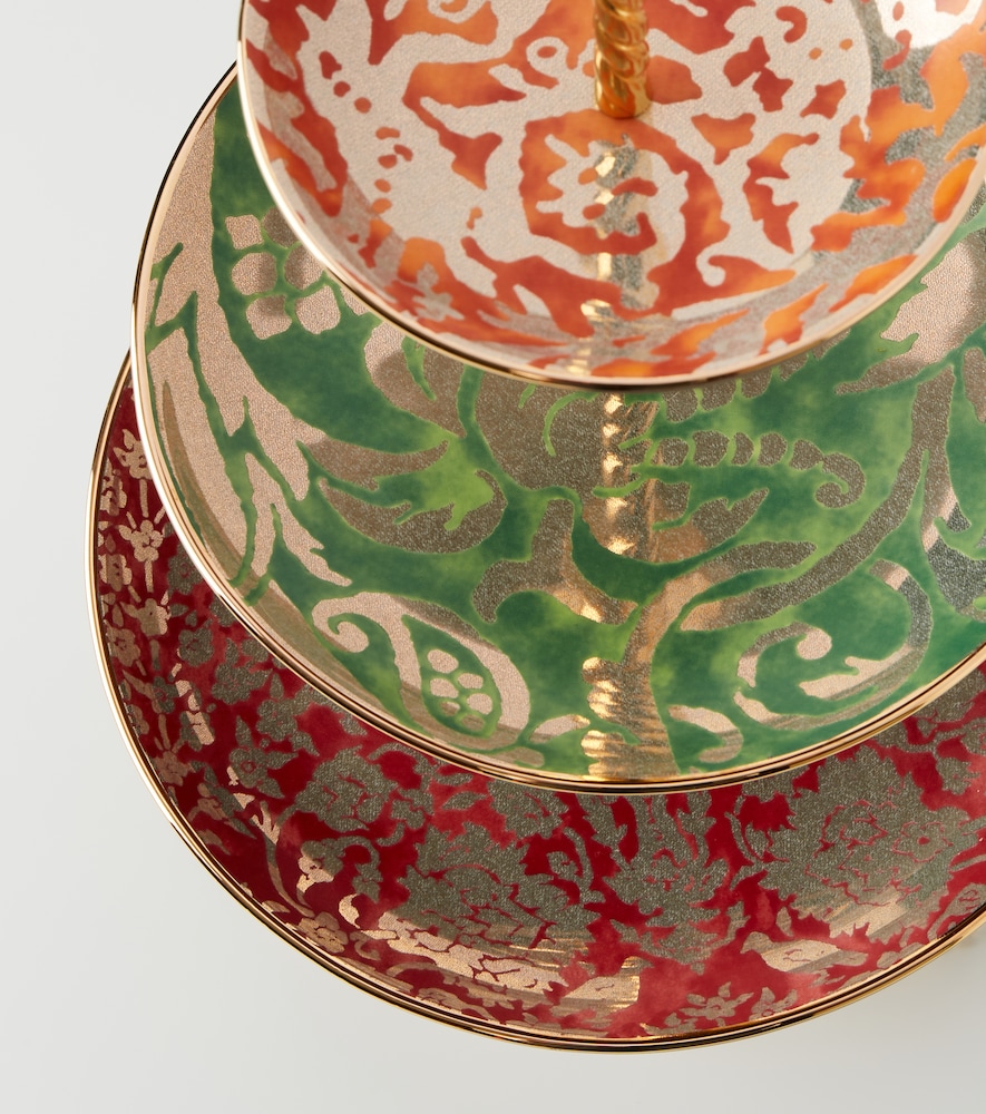  L'objet L'objet Fortuny Gold-plated Porcelain Serving Stand 