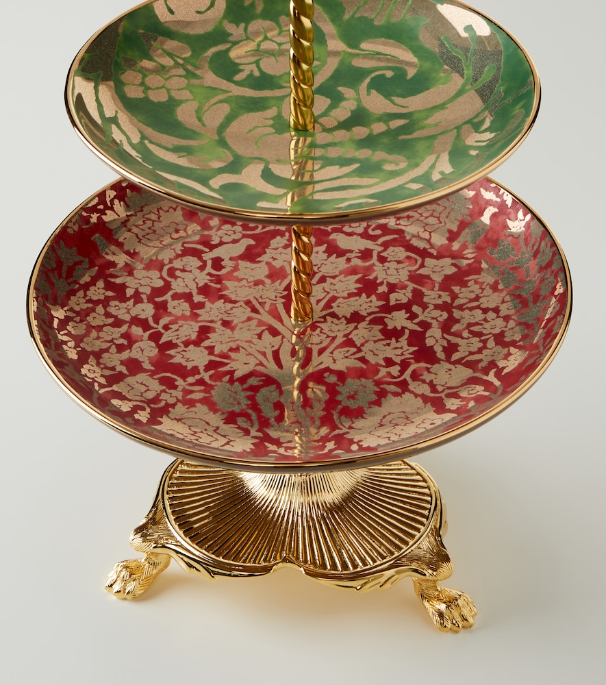  L'objet L'objet Fortuny Gold-plated Porcelain Serving Stand 