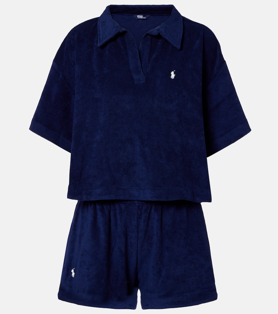 Set of cotton polo shirt and Bermuda shorts