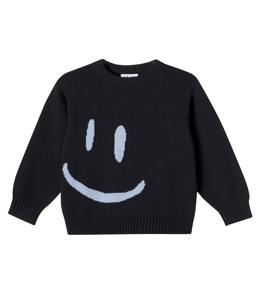 Molo Bello Cotton And Wool Sweater In Black