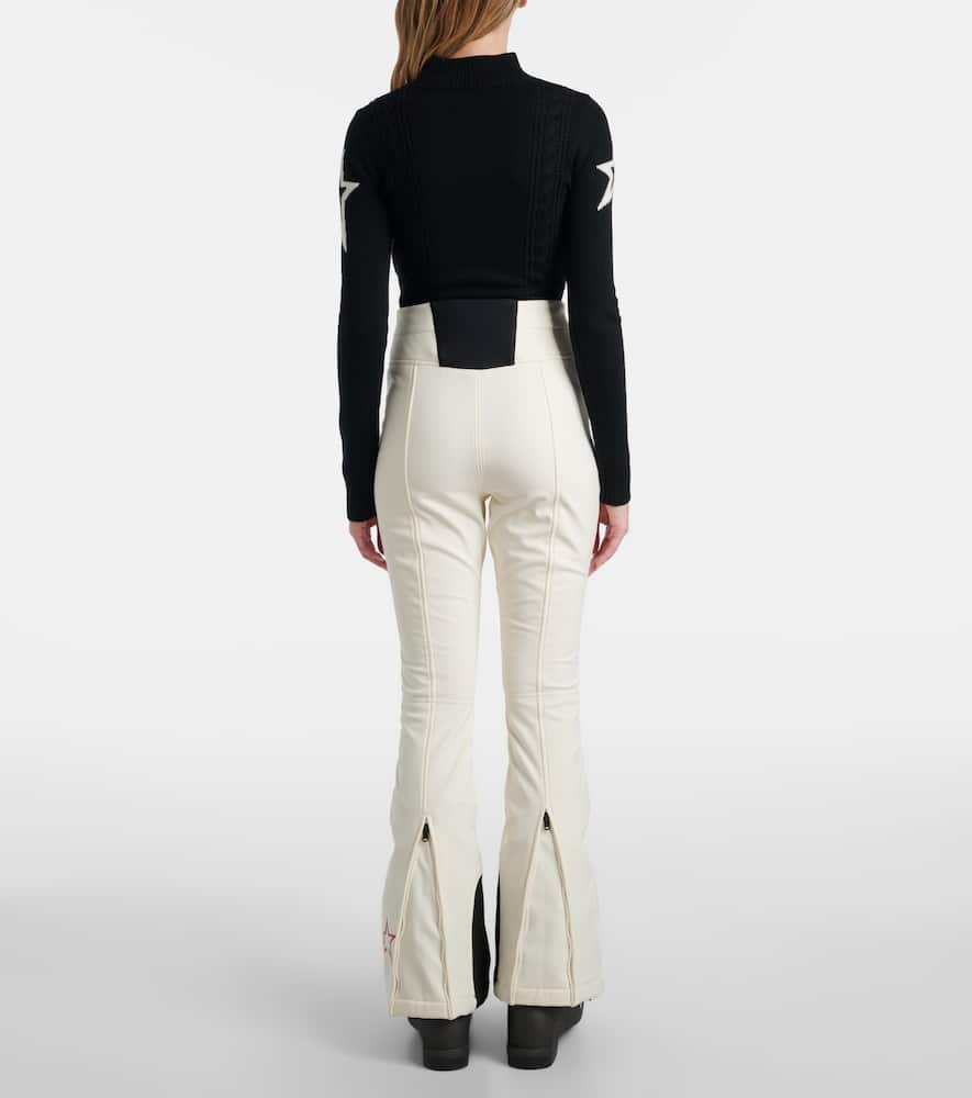 Perfect Moment High-waist Aurora Flare Ski Pant Xl In Neutral