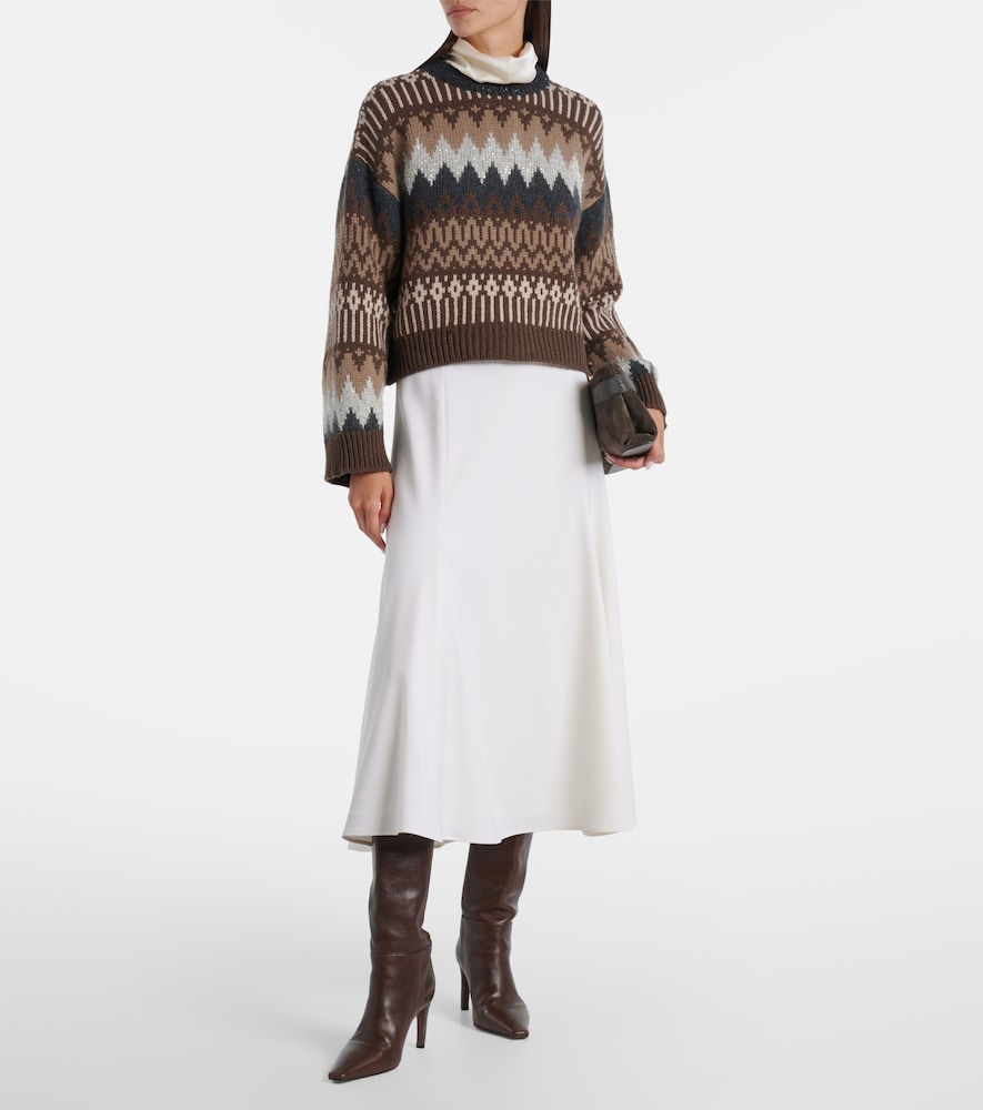 Brunello Cucinelli Wool midi skirt