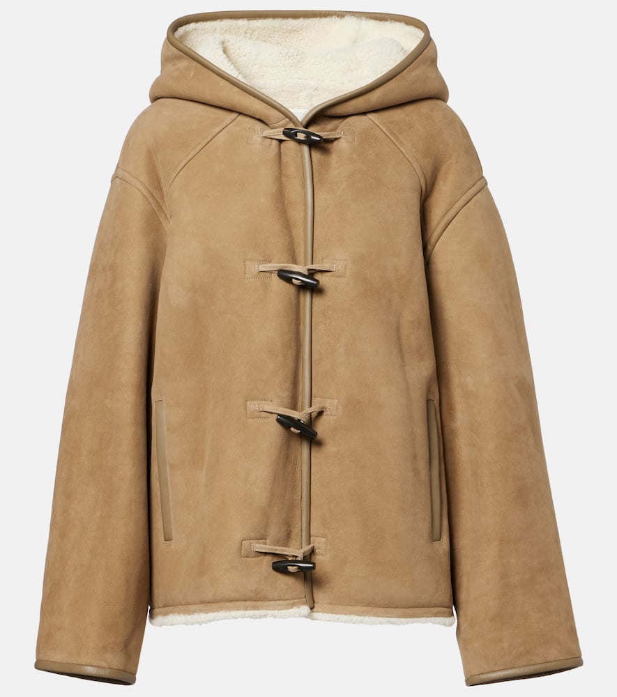 Yves Salomon Reversible Leather And Shearling Jacket In Brown