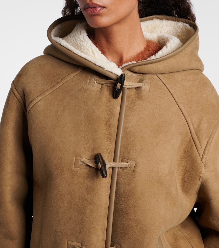 Yves Salomon Reversible Leather And Shearling Jacket In Brown