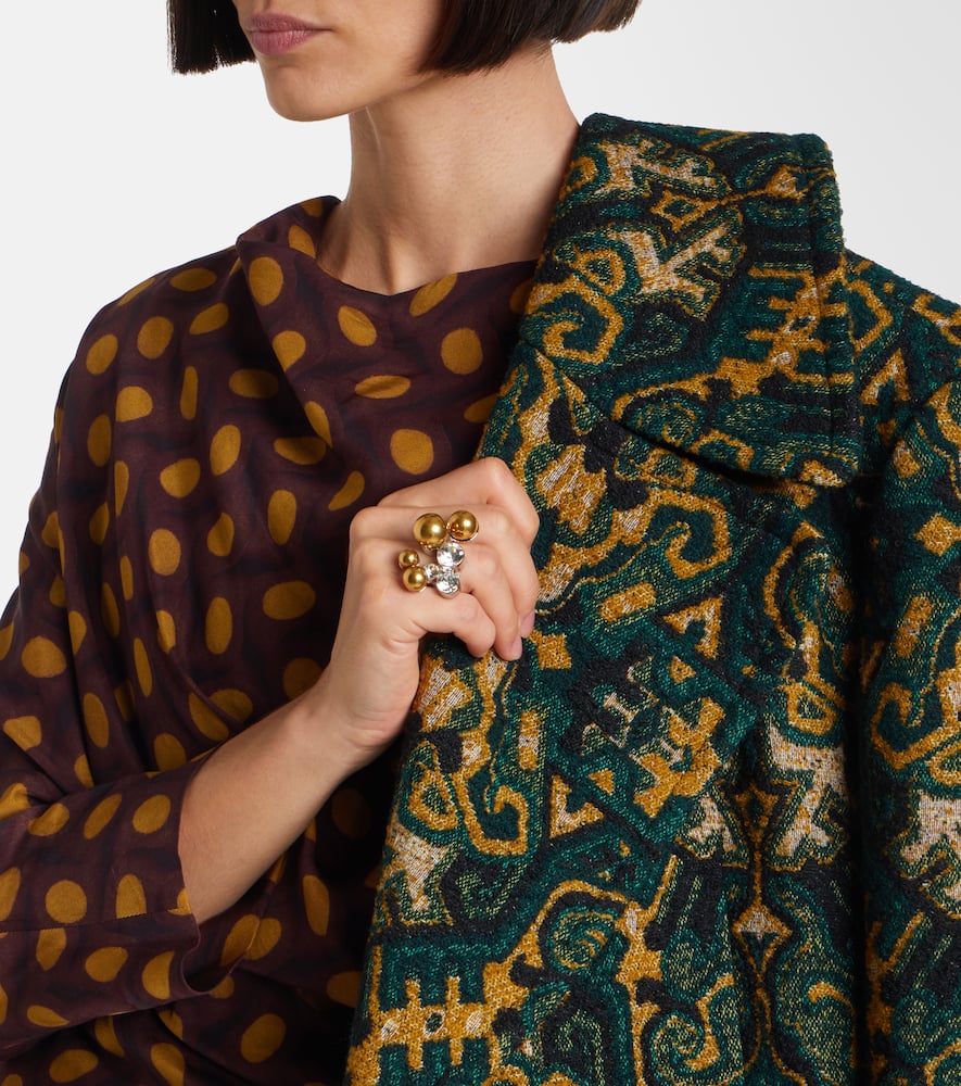 Dries Van Noten Embellished Ring In Gold