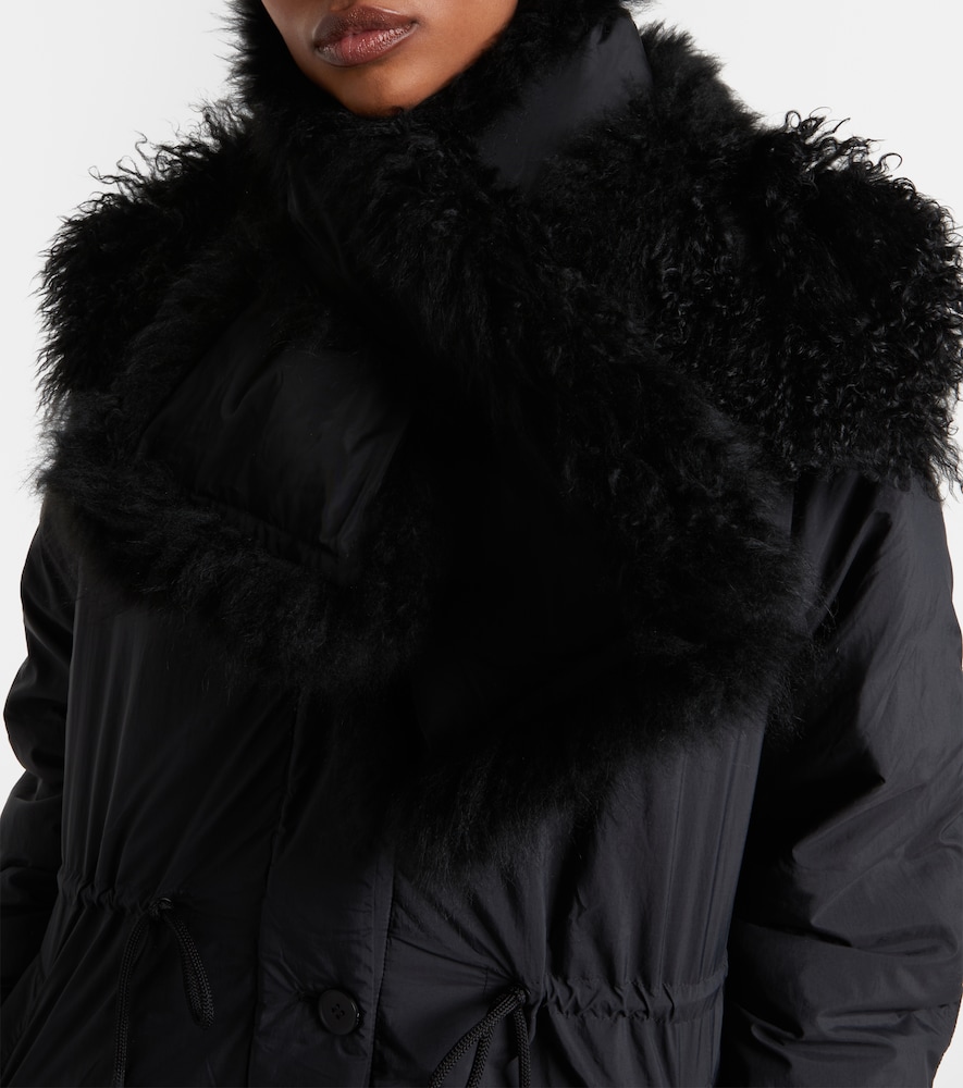 Yves Salomon Reversible shearling down scarf