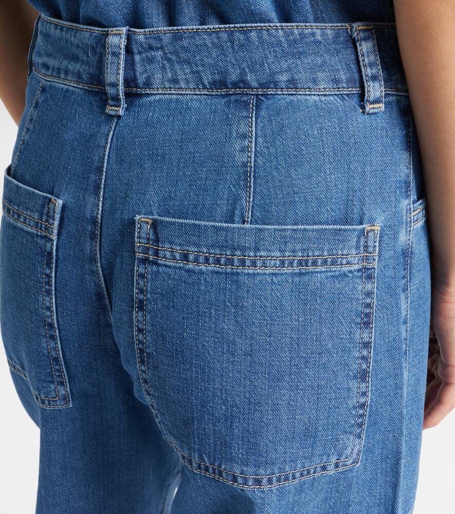 Velvet Farah High-rise Tapered Jeans In Blue