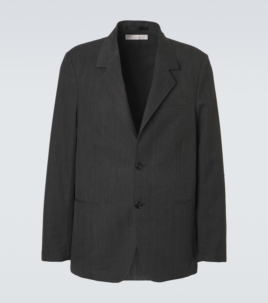 Unconstructed Ceremony Pinstripe Blazer