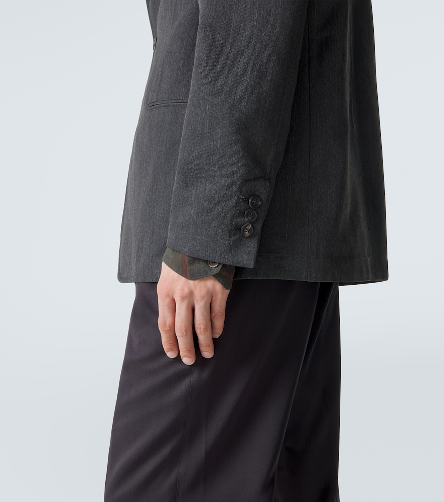Unconstructed Ceremony Pinstripe Blazer