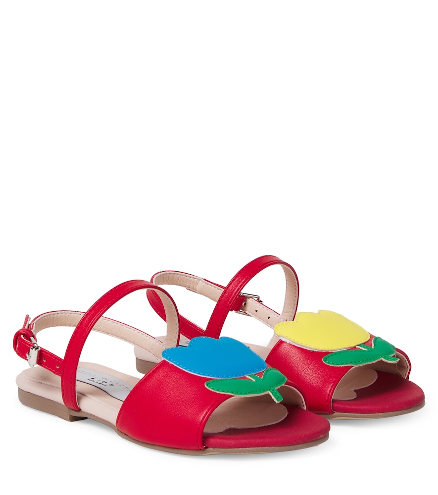 Stella McCartney Kids Floral-appliqué sandals　ステラ マッカートニー キッズ フローラルアップリケ サンダル Stella