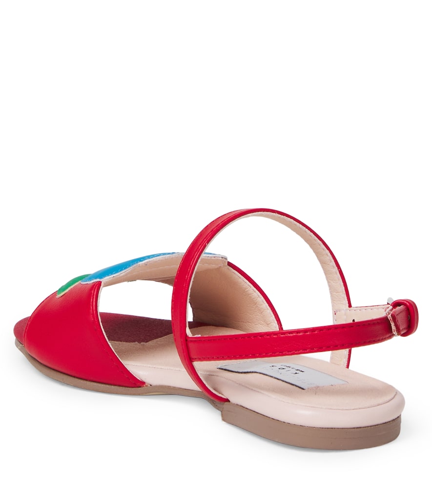  Stella Mccartney Kids Stella Mccartney Kids Floral-appliquã© Sandals 